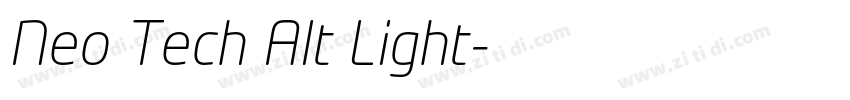 Neo Tech Alt Light字体转换